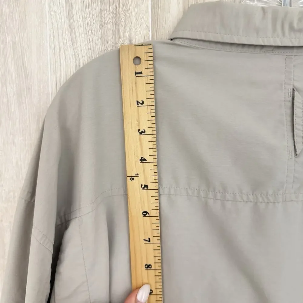 The North Face Tek Hike Shirt Mens 2XL VaporWick Trail Fish Camp Roll Tab Vented